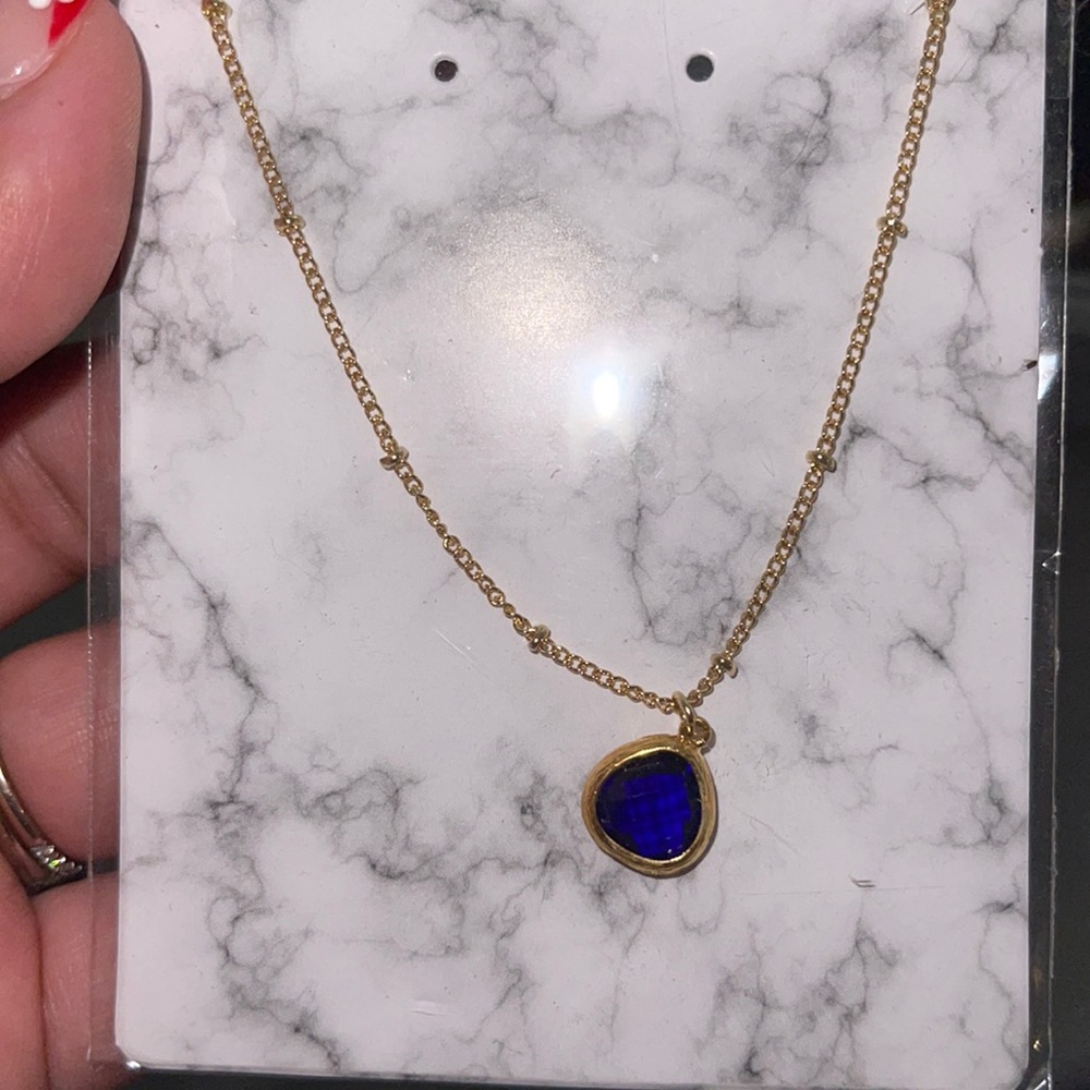 Royal blue necklace